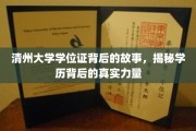 探寻清州大学学位证背后的传奇，学历背后的深层力量与真实故事