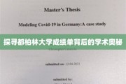 解码都柏林大学成绩单，揭秘学术成就的秘密通道