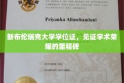 学历巅峰见证，新布伦瑞克大学学位证书承载荣耀时刻