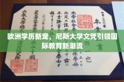 欧洲教育新贵，尼斯大学学位闪耀全球学术舞台