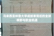 马来西亚林登大学成绩单映照，国际舞台上的未来职场之星