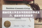 探索伦敦大学亚非学院，学术精英的摇篮与卓越成就的密码