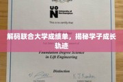 探索联合大学成绩单，解锁学子成才之路