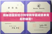 揭开德国安哈尔特学院学霸高分背后的独特秘籍