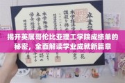解码英属哥伦比亚理工学院，揭秘学生学业成就的非凡轨迹