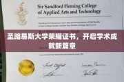 圣路易斯大学荣耀证书绽放，成就新高度学术里程碑