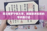 探寻荷兰格罗宁根大学，解锁欧洲顶尖学府的学术奥秘