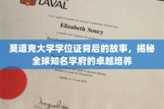 探秘莫道克，学位证书背后的传奇与全球教育卓越之光