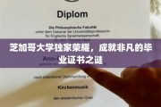 芝加哥荣耀揭秘，毕业证书背后的非凡故事