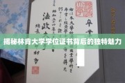 林肯大学学位证书，探寻学术殿堂的神秘光环