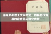 德克萨斯理工大学文凭含金量解析，名校光环下的就业竞争力大揭秘