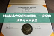 解码利兹城市大学成绩单，揭开学术辉煌与未来图景