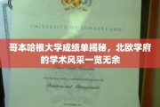 哥本哈根大学成绩单曝光，探寻北欧学术殿堂的秘密风采