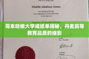 揭开哥本哈根大学成绩单之谜，一窥丹麦高等教育的卓越风采