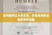 解锁职业新境界，圣何塞州立大学文凭，开启无限可能的大门