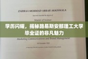 毕业荣耀，揭秘路易斯安那理工大学文凭的璀璨价值
