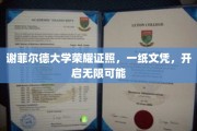 谢菲尔德荣耀通行证，一纸文凭，解锁人生无限版图