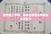 解码加州理工，顶尖学府文凭的非凡吸引力