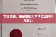 世明大学学位证，解码学历背后的非凡价值与荣耀