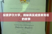 揭开萨尔大学成绩单之谜，探寻背后的真实故事
