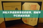 成绩单背后的青春足迹，浜松大学学子成长轨迹全解析