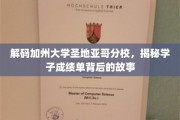解码圣地亚哥分校学霸秘籍，揭开成绩单背后的传奇故事