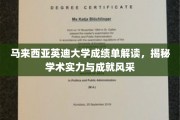 英迪大学成绩单深度剖析，解锁学术卓越与风采展现