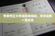 韦恩州立大学学子风采大揭秘，成绩单背后的学术实力展露无遗