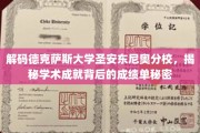 探寻德克萨斯大学圣安东尼奥分校，揭开学霸背后的成绩单之谜