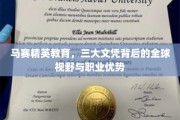 解码马赛精英，三大文凭铸就国际舞台上的璀璨未来