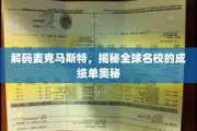 名校背后的成绩密码，麦克马斯特的卓越之路全解析