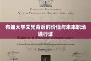 布朗大学文凭，开启职场未来的高端通行证