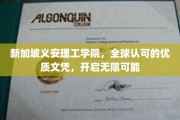 新加坡义安理工学院，国际通行证，成就非凡未来之路