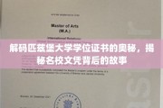 探寻匹兹堡大学文凭背后的非凡历程
