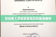 揭开贝拉明大学成绩单隐藏的学术奥秘