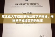 揭开龙比亚大学成绩单背后的学子传奇，那些不为人知的奋斗篇章