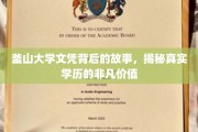 釜山大学文凭，揭开学历背后的传奇与价值