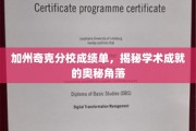 探索加州奇克分校，揭开学术成就的璀璨秘境