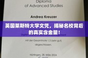 揭开英国莱斯特大学文凭的神秘面纱，探寻名校的真正价值与魅力