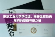 解码东京工业大学学位证，探索国际一流学府的荣誉密码