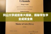 揭秘冈山大学学子学术成绩背后的精彩故事