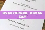 阳光海岸大学成绩单背后的神秘面纱，揭秘真实学霸养成记