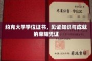 学位荣耀之路，约克大学证书承载的智慧之光