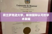 荷兰萨克逊大学，开启全球学术认可的卓越之门