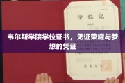 学位荣耀之门，韦尔斯学院证书映照梦想光辉