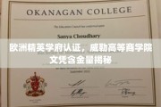 揭秘威勒高等商学院，欧洲精英学府认证背后的价值与魅力