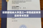 解码圣三一，都柏林大学成绩单中的智慧之光