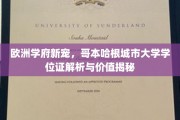 解码哥本哈根新贵学府，揭秘城市大学学位证的魅力与潜力