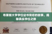 布莱顿大学学位证书背后的故事，揭秘真实学位之旅
