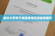 揭秘纽约大学学霸背后的成绩单秘密，揭秘学术卓越的奥秘